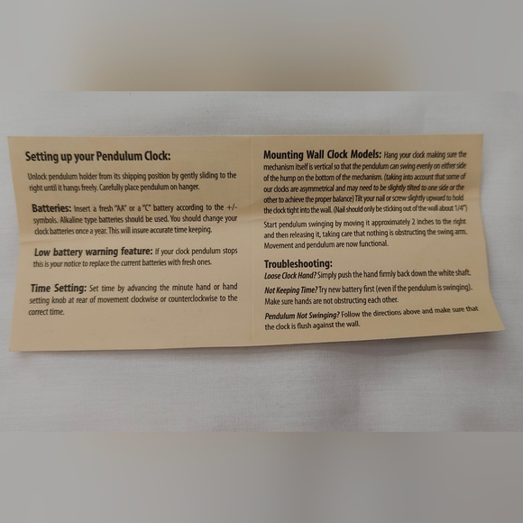 Allen Designs Bicycle Dog Pendulum Wall Clock - NWT - Picture 11 of 11